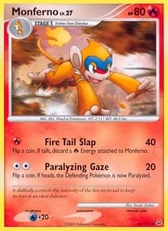 Monferno card in English