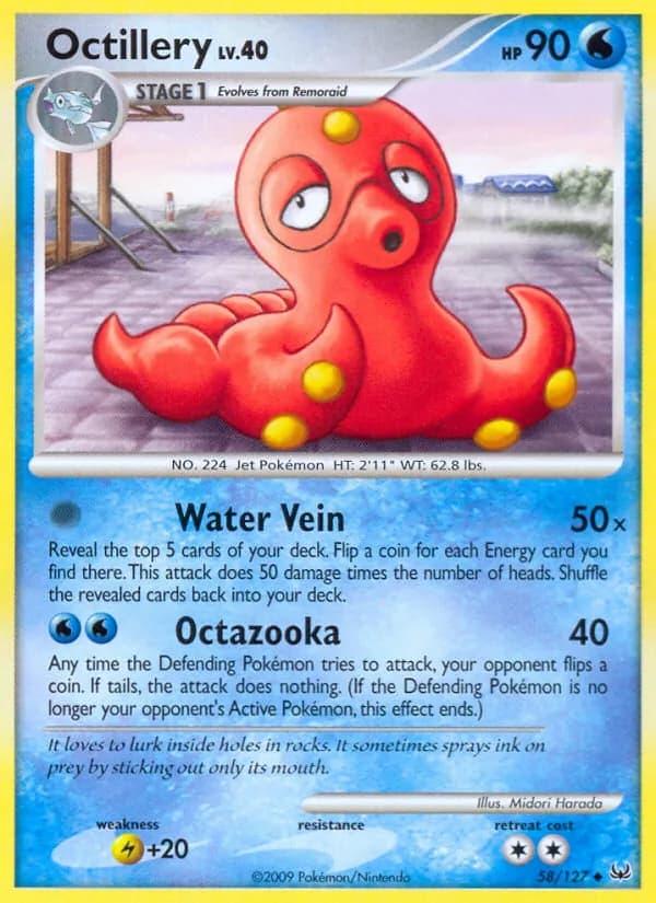Octillery card in English