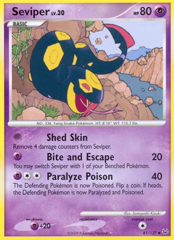 Seviper card in English