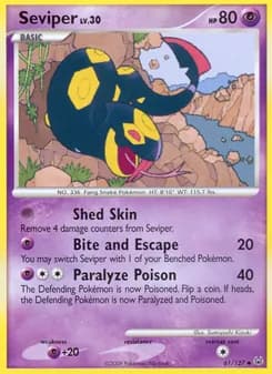 Seviper card in English