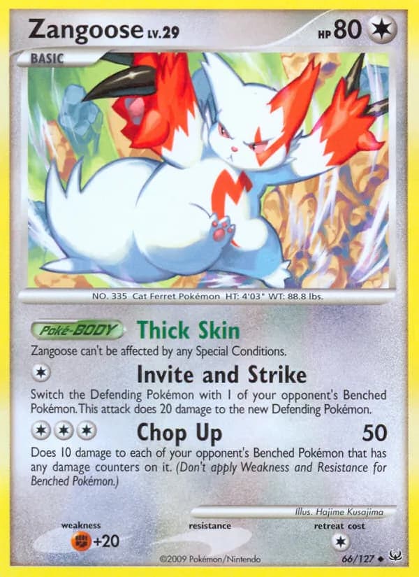 Zangoose card in English
