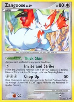 Zangoose card in English