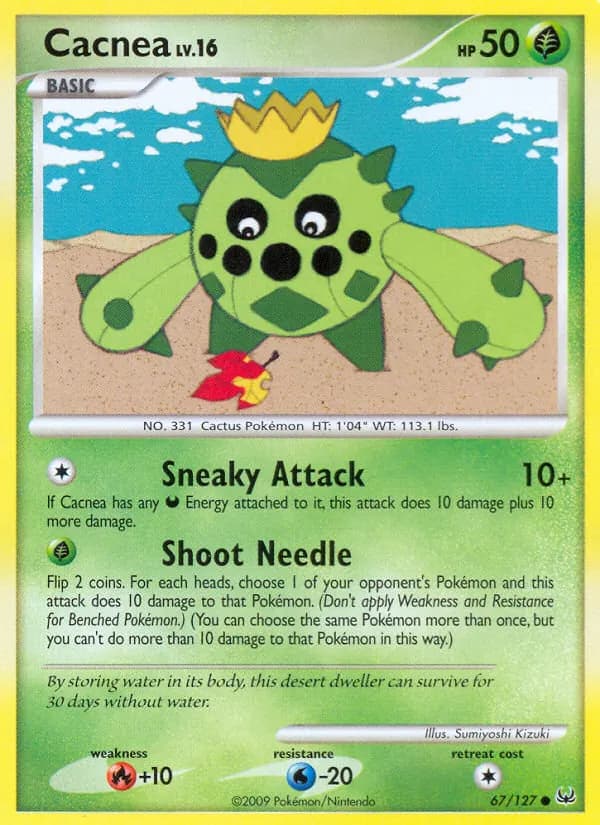 Cacnea card in English
