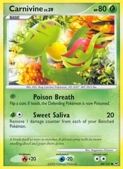 Carnivine card in English