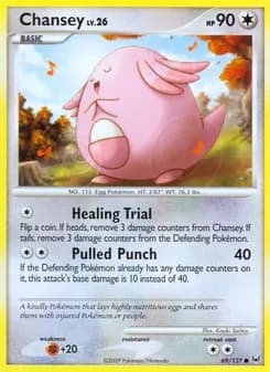 Chansey card in English