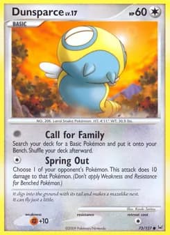 Dunsparce card in English