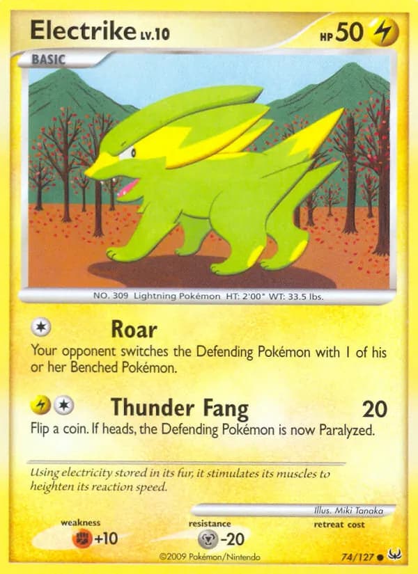 Electrike card in English