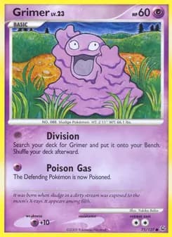 Grimer card in English