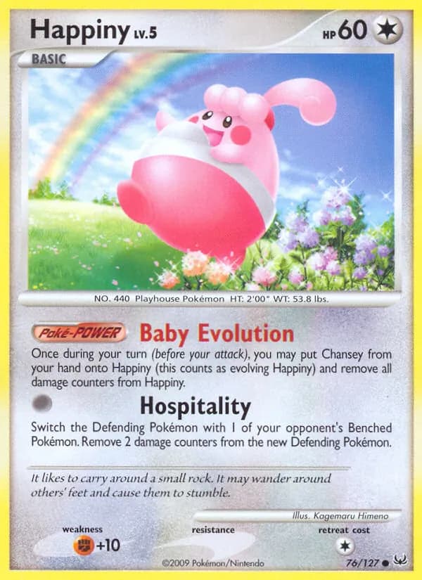 Happiny card in English