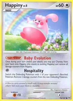 Happiny card in English