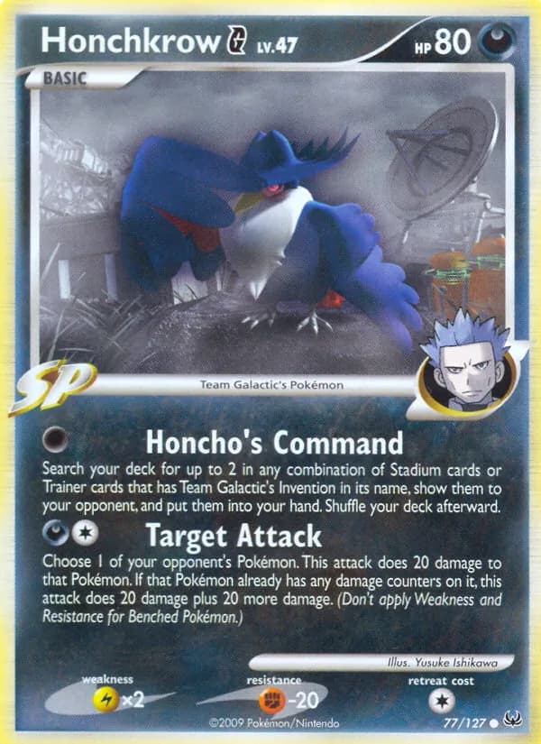 Honchkrow G card in English