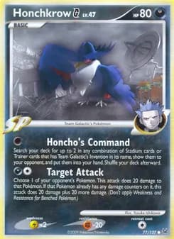 Honchkrow G card in English