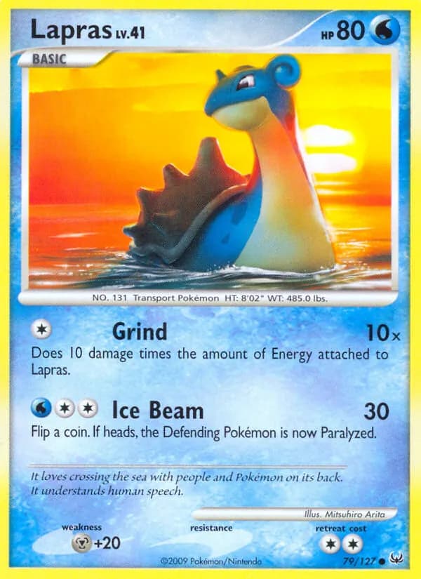 Lapras card in English