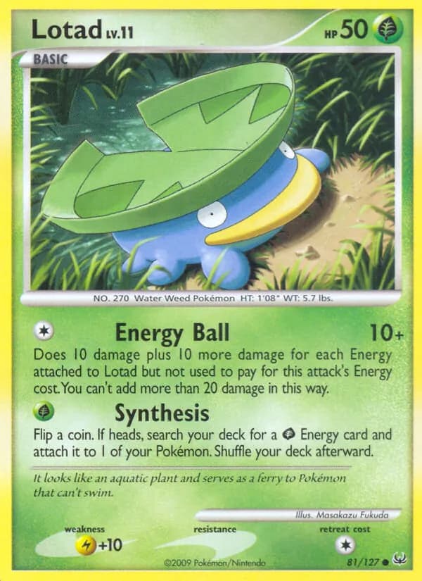 Lotad card in English