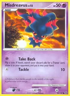 Misdreavus card in English
