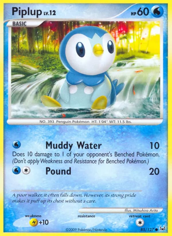 Piplup card in English
