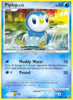 Piplup card in English