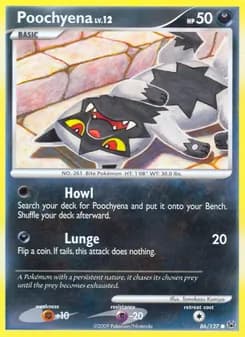 Poochyena card in English