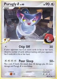 Purugly G card in English