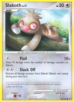 Slakoth card in English