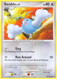 Swablu card in English