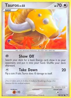 Tauros card in English