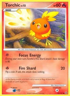 Torchic card in English