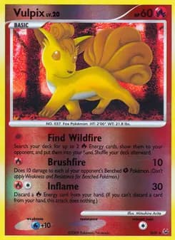 Vulpix card in English