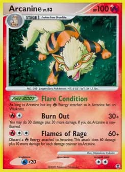 Arcanine card in English