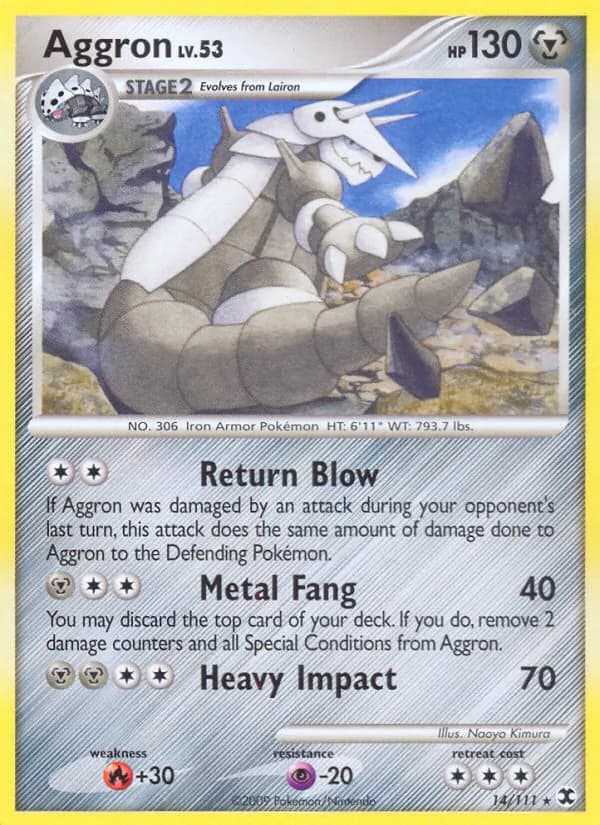 Aggron card in English