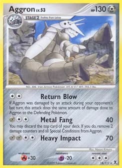 Aggron card in English