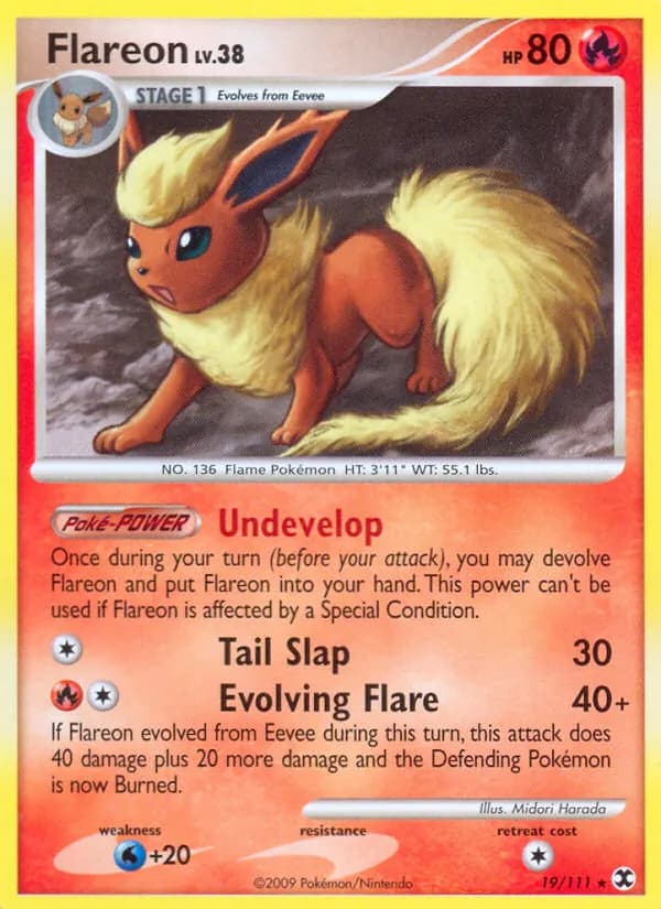 Flareon card in English