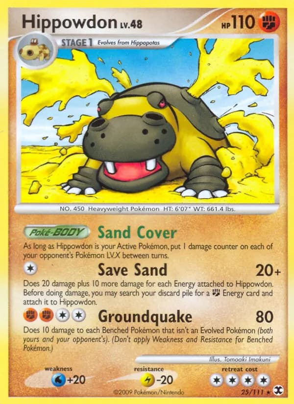 Hippowdon card in English