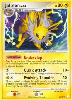 Jolteon card in English