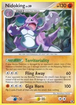 Nidoking card in English
