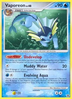 Vaporeon card in English
