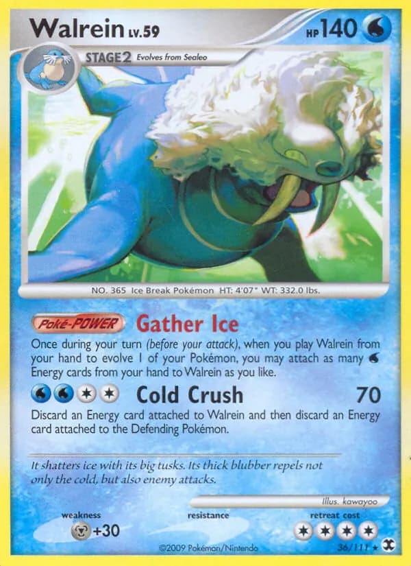 Walrein card in English