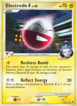 Electrode G card in English