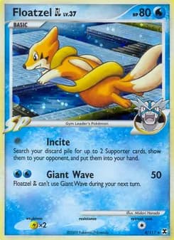 Floatzel GL card in English