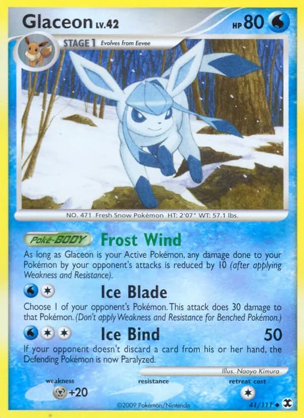 Glaceon card in English