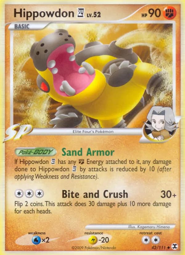 Hippowdon 4 card in English