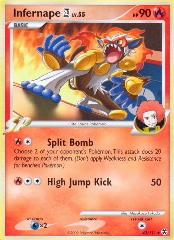 Infernape 4 card in English