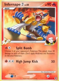 Infernape 4 card in English