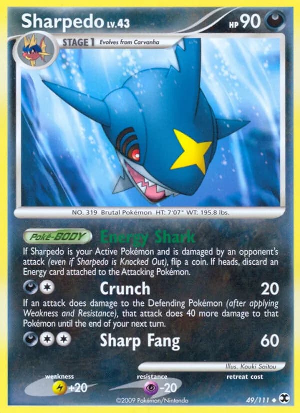 Sharpedo card in English