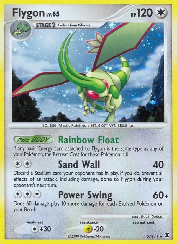 Flygon card in English