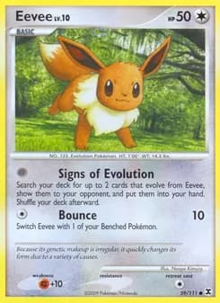 Eevee card in English