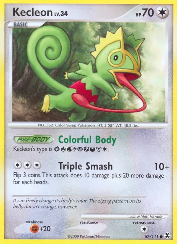 Kecleon card in English