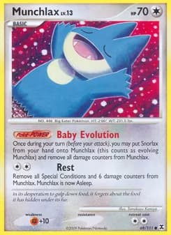 Munchlax card in English
