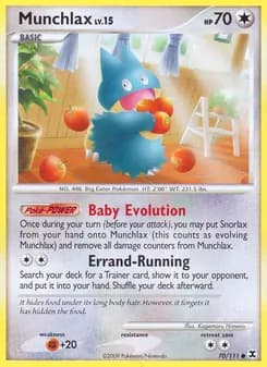 Munchlax card in English