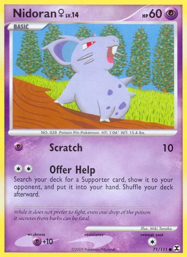 Nidoran♀ card in English